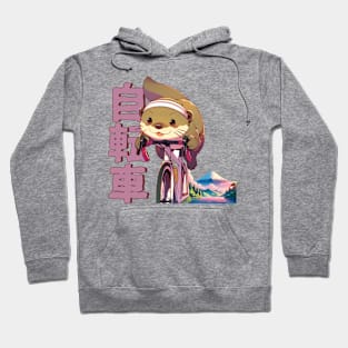 Cycling Otter Anime Manga Aesthetic Hoodie